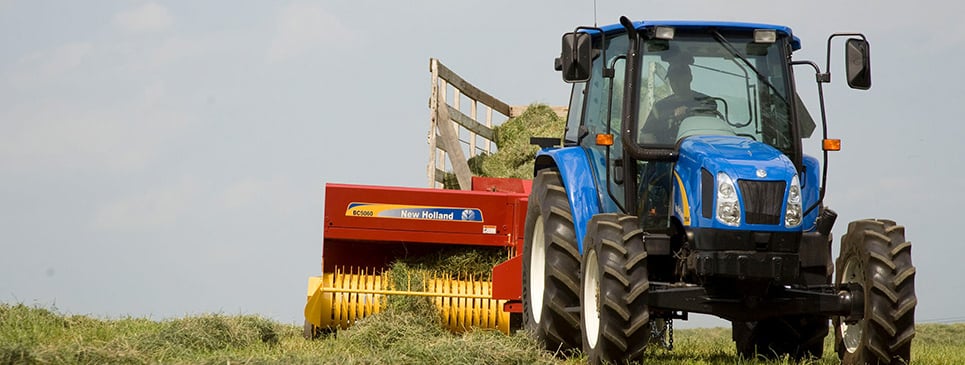 New Holland Tractor and bailer