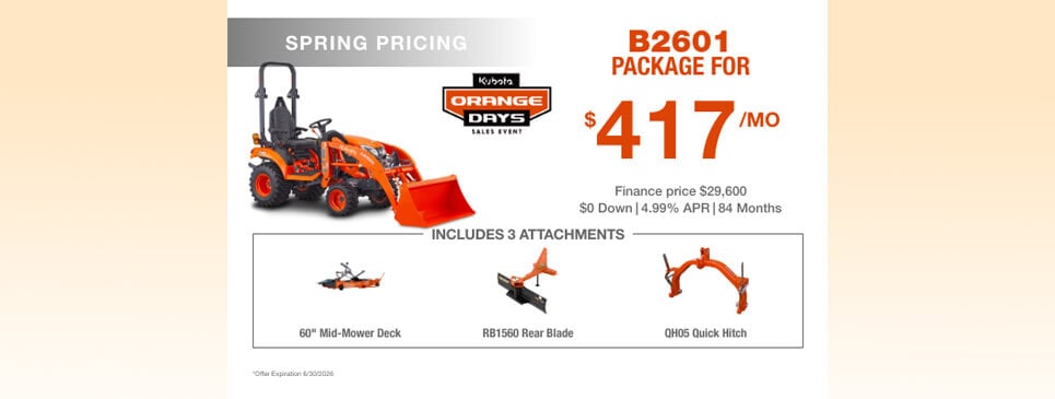 Kubota B2601 Special